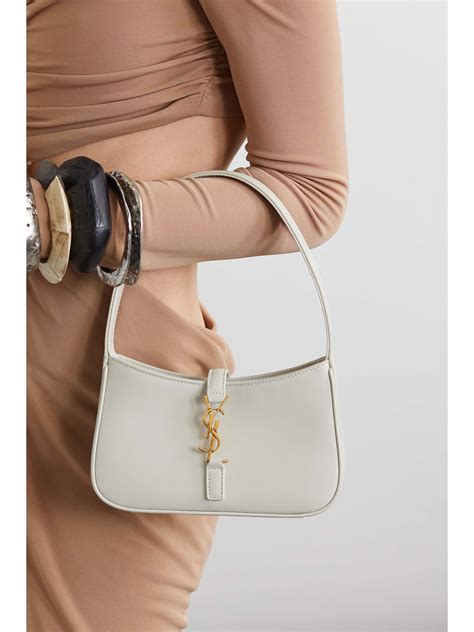 ysl le 5 à 7 in smooth leather color white|Saint Laurent Le 5 A 7 YSL Shoulder Bag in Smooth Leather.